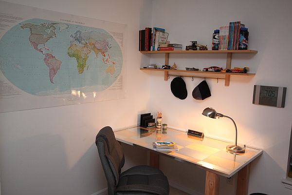 The Birch and Aluminum Desk