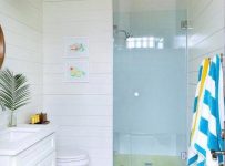 Walk-In Shower with Tinted Glass