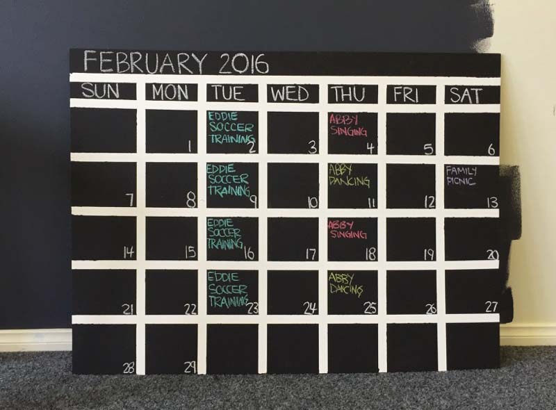 Chalkboard Calendar Chalkboard Calendar