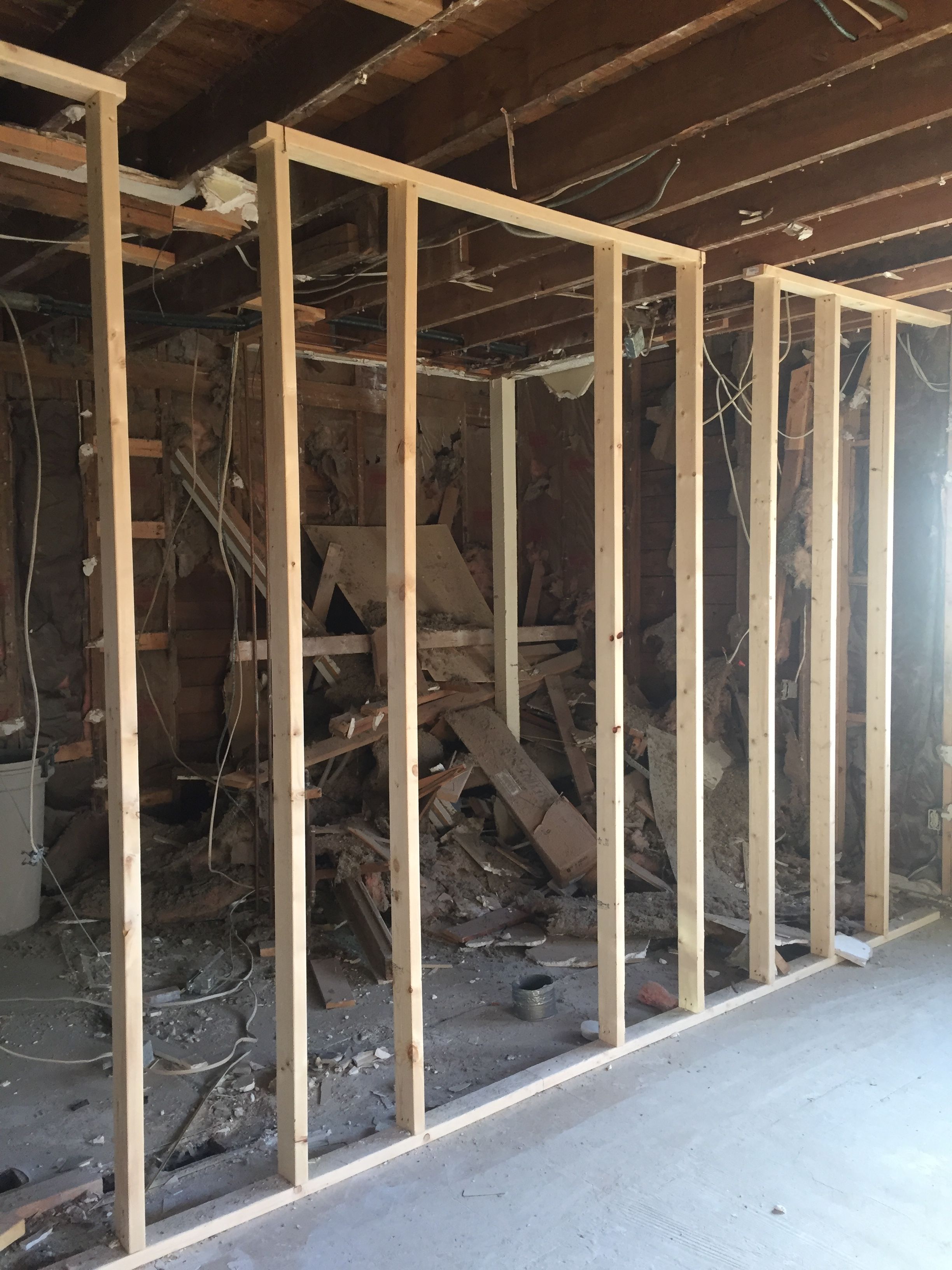 Temporary Wall to Support the House’s Construction