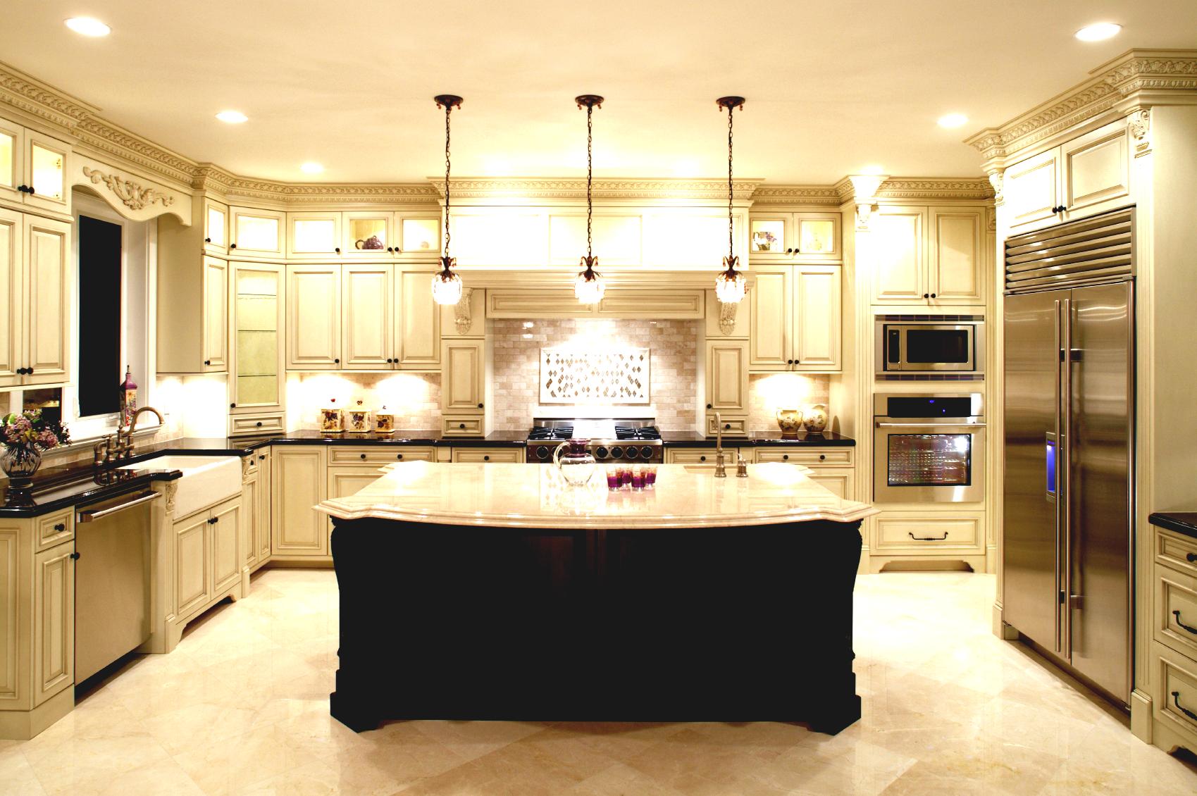 U Shaped Kitchen with Island